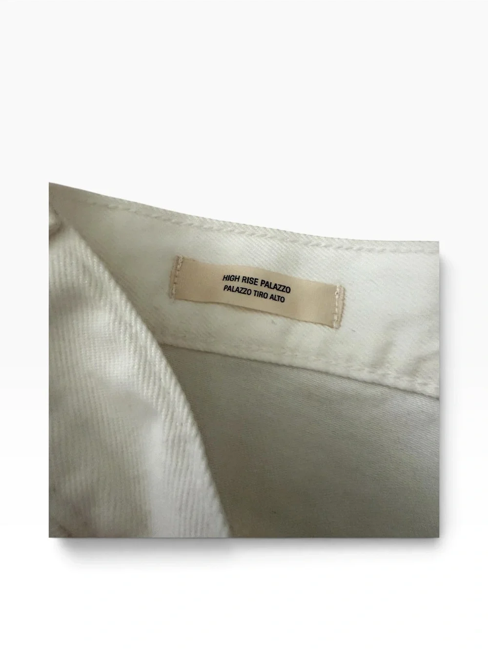 Universal Thread High Rise Palazzo Wide Leg Jeans White Size 4 NWT